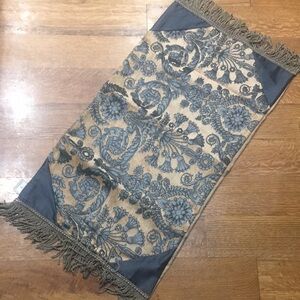 Waterford Jacquard Blue and Cream Pillowcase